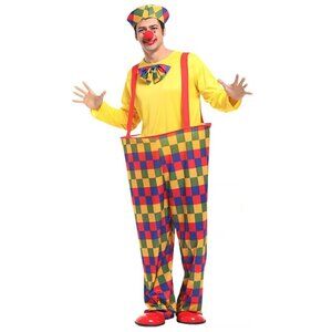 Adult Clown costume set of 3 pieces, size L